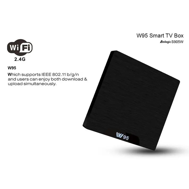 Beelink W95 ТВ приставка Android 7,1 Amlogic S905W четырехъядерный ПЗУ телеприставка 2,4G Wifi Hdmi 2,0 3D H.265 4K медиаплеер