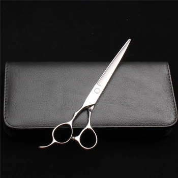 

Left-Hand 7" 19.5cm Engraving Logo Pets Hair Shears Barber Scissors Cutting Scissors Haircut Scissors Human Hair Scissors C8000