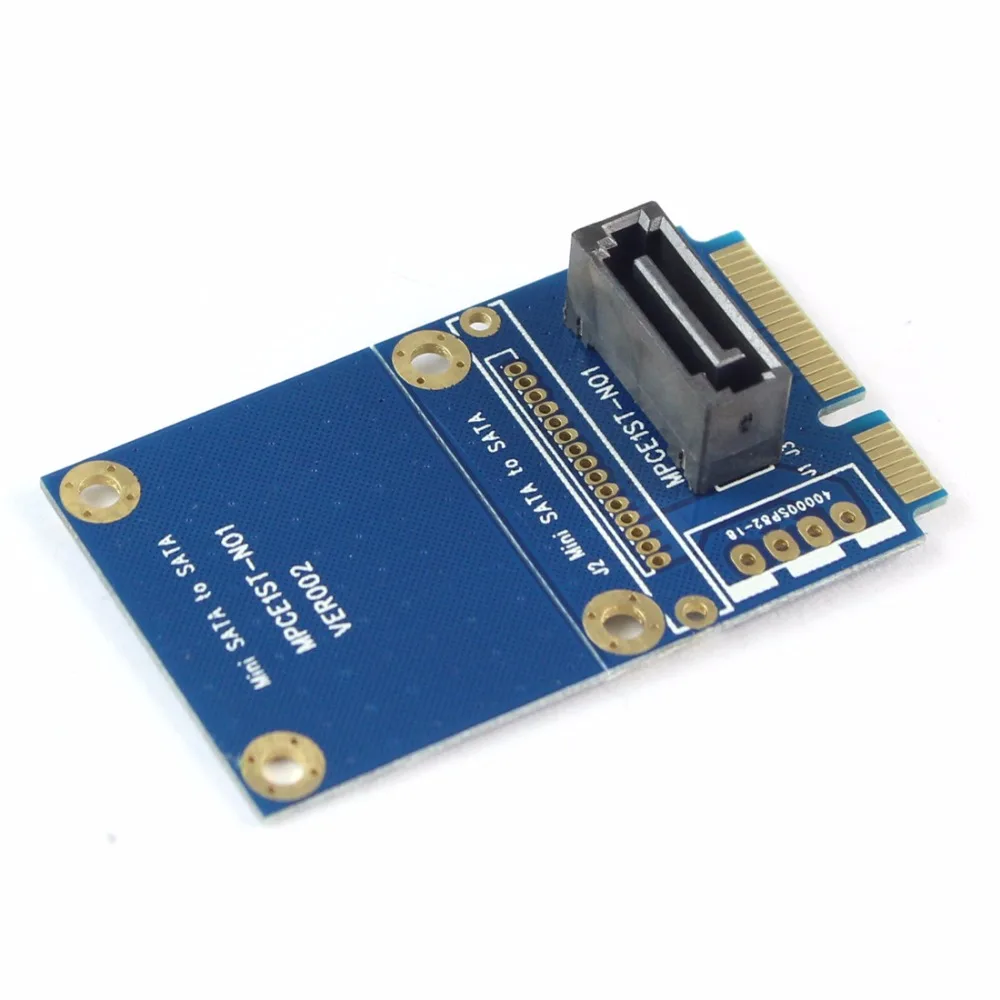 MSATA-SATA Mini PCI-e SSD слот для 7Pin SATA HDD конвертер карты 7 P PCI-Express расширения адаптер карты