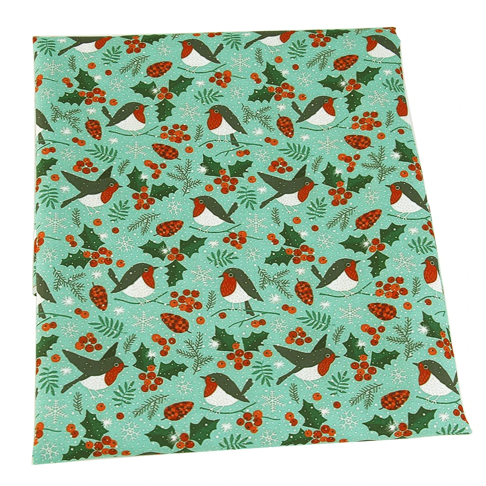 

David accessories 50x145cm Santa Candy Xmas 100% Cotton Fabric for Sewing Patchwork Quilting Puppet Pillow Sewing Craft,c4059