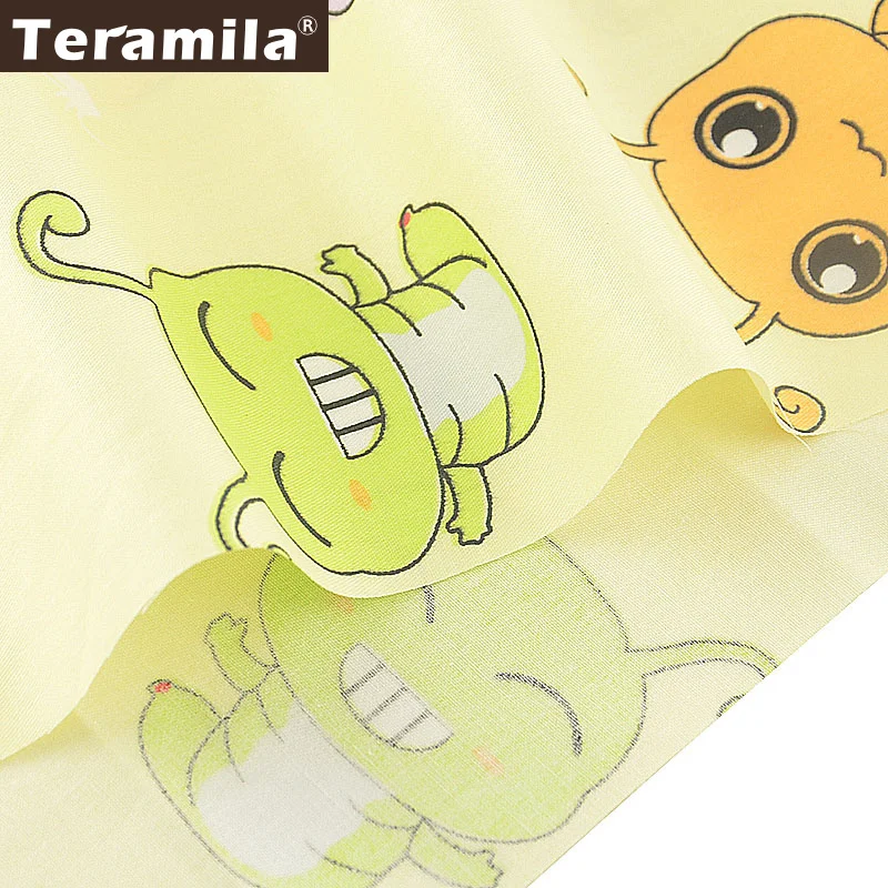 Teramila 100% хлопчатобумажная ткань Tela Algodon желтый материал для шитья Patchwrok Twill Fat Quarter