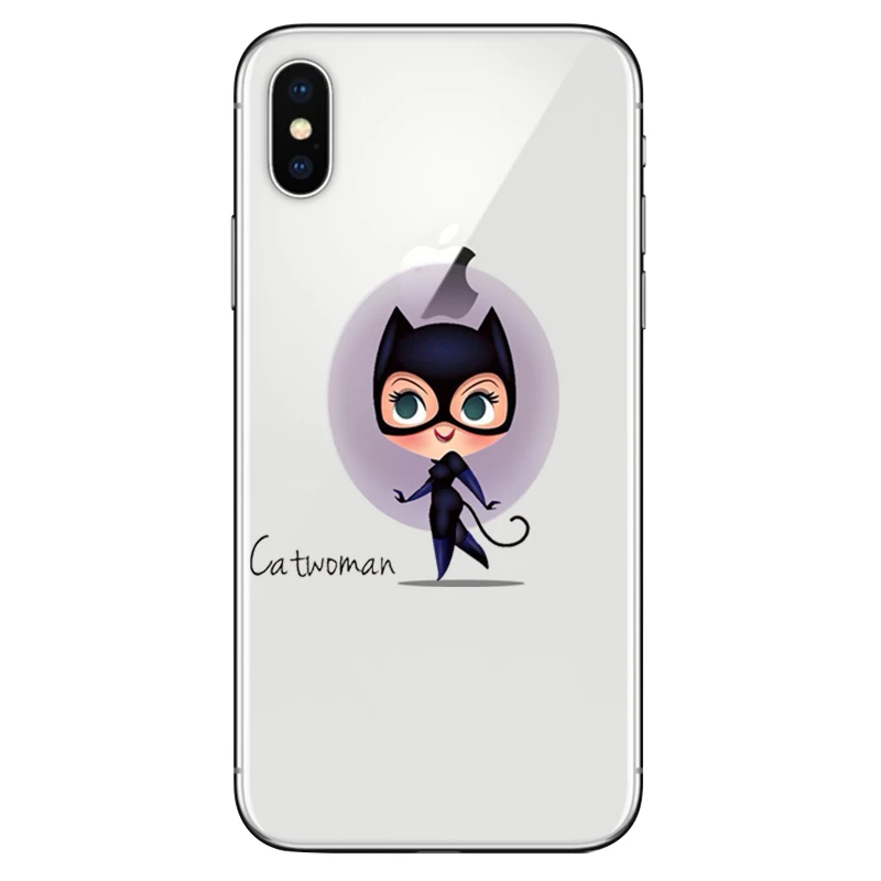 Funny Marvel Case Spiderman Joker Iron Man Batman for Apple iphone X 8plus 8 plus Silicone Soft Clear TPU Cover Fundas Capinha (3)