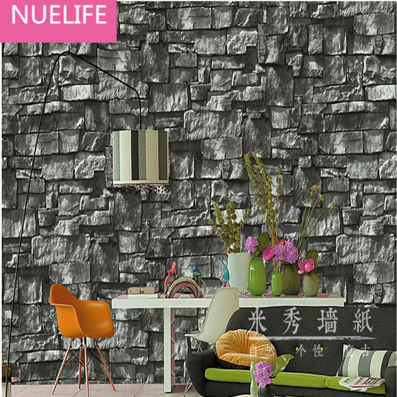 

0.53x10 Meter Imitation Stone Pattern Wallpaper Vintage Industrial Style Wedding Room Living Room Bedroom Clothing Wallpaper