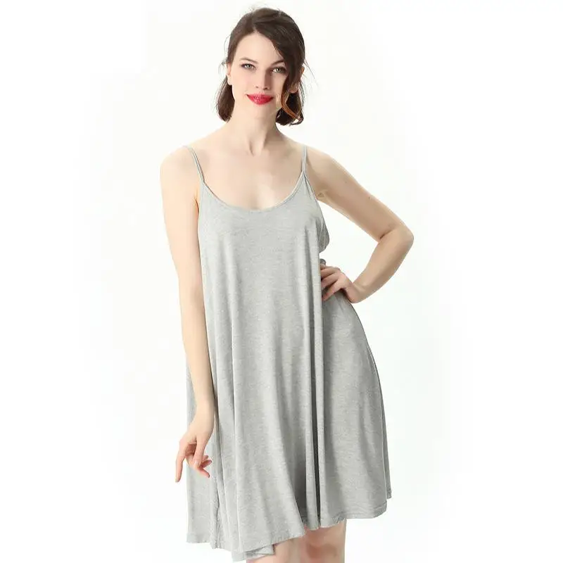 

Summer Mini Nightdress Plus Size 3XL-7XL Women Loose Sleepwear Sexy Nightgown Nighty Oversize Solid Nightwear Night Gown