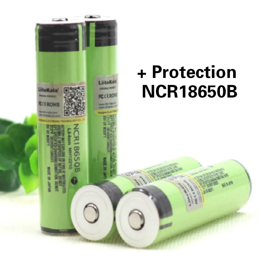 Liitokala New Original NCR18650B 3.7 V 3400 mAh +protection 18650 rechargeable lithium battery with PCB mobile power Battery