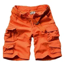 Модные мужские шорты Карго повседневные однотонные комбинезоны с карманами ветрозащитные комбинезоны камуфляжная Черная мужская одежда уличная Новая летняя одежда