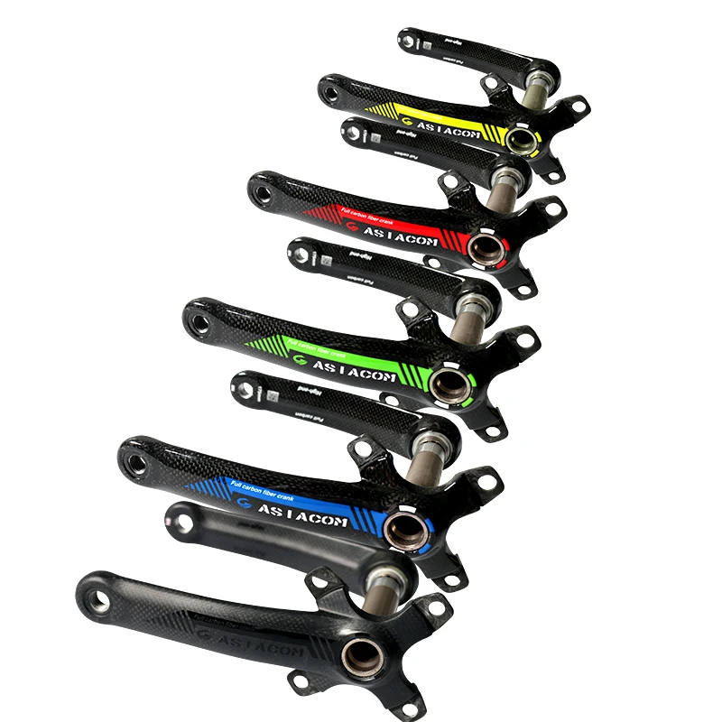 ASIACOM Mtb велосипеда углерода Crank 175 мм 104BCD велосипед коленчатый Fit для SHIMANO