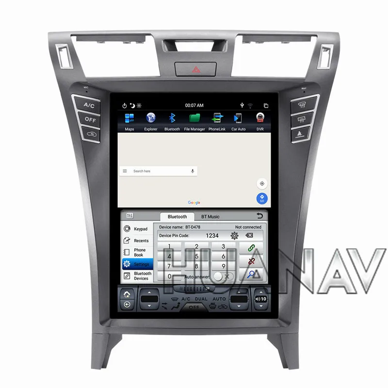 Sale Tesla styel Vertical screen Android 8 Car DVD player GPS Navigation For Lexus LS460 2007-2015 Auto Radio player multimedia unit 5