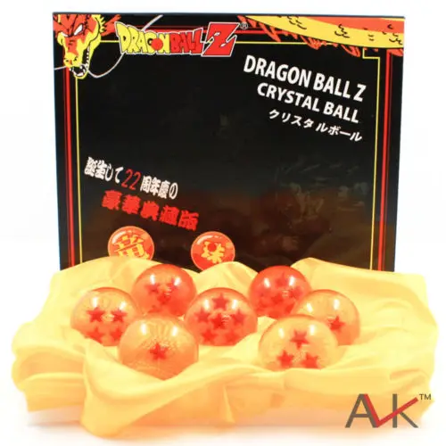 7 шт./лот Dragon Ball Z 3.5 см новые в коробке DragonBall 7 звезды хрустальные шары Dragon Ball Z Мячи выполните розничная продажа