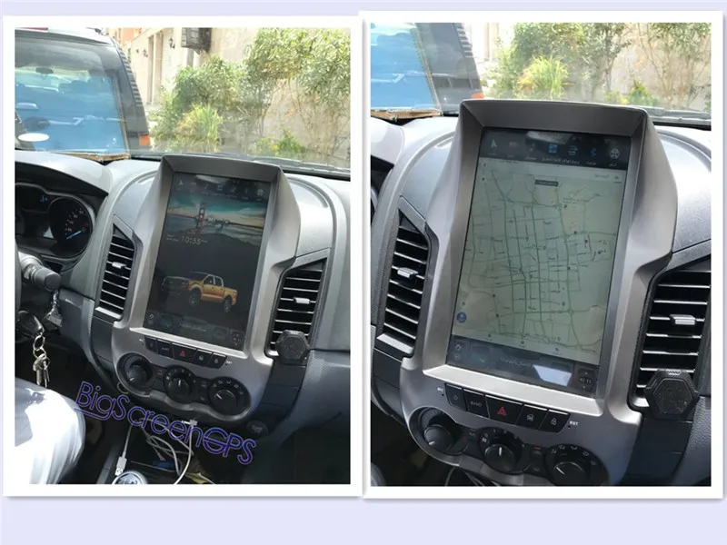 12," BigScreen Android 8,1 4G 64G Автомобильный dvd-плеер gps Navi Автомагнитола для Ford Ranger 2011- блок стерео Satnav встроенный DSP