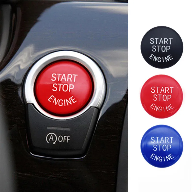 

New Car Start Stop Engine Button Switch Replace Cover Key Accessories for BMW 5 6 7 F01 F02 F10 F11 F12 2009-2013 61319153832