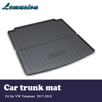 

1Set Car Cargo rear trunk mat For Volkswagen VW Teramont 2017 2018 Boot Liner Tray Waterproof carpet Anti-slip mat Accessories