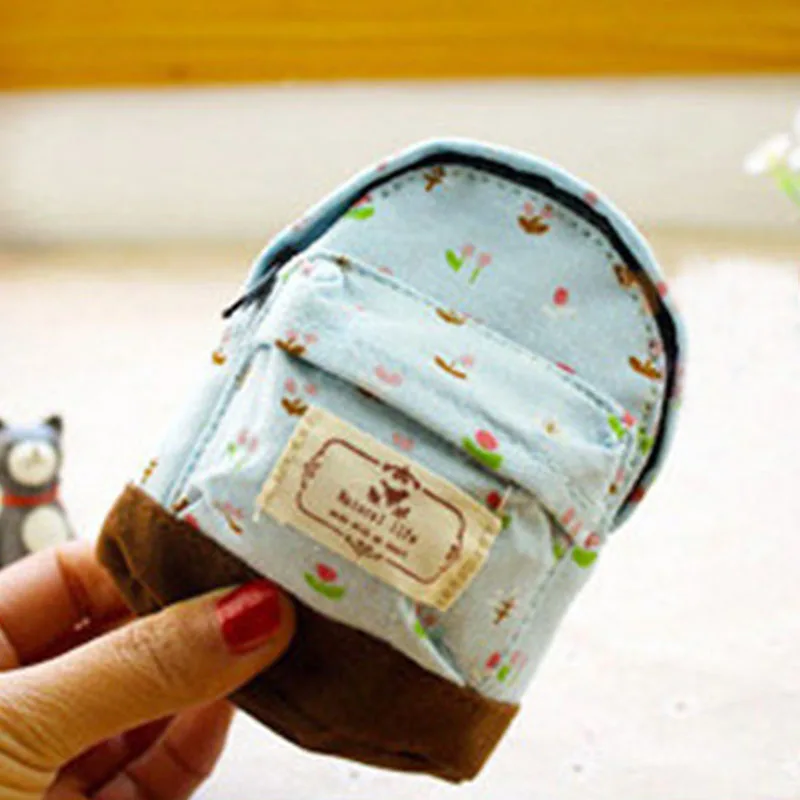 

Shivering Pattern Mini Bags Key Chain Wallet Canvas Coins Purse Cards Holders Little Bag Pendant Women Purses 1 pcs