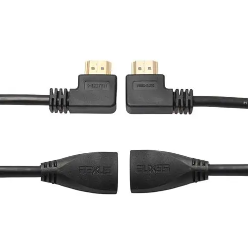 

90 Degree Angle Left/Right Toward HDMI Male to HDMI Female Adapter Cable