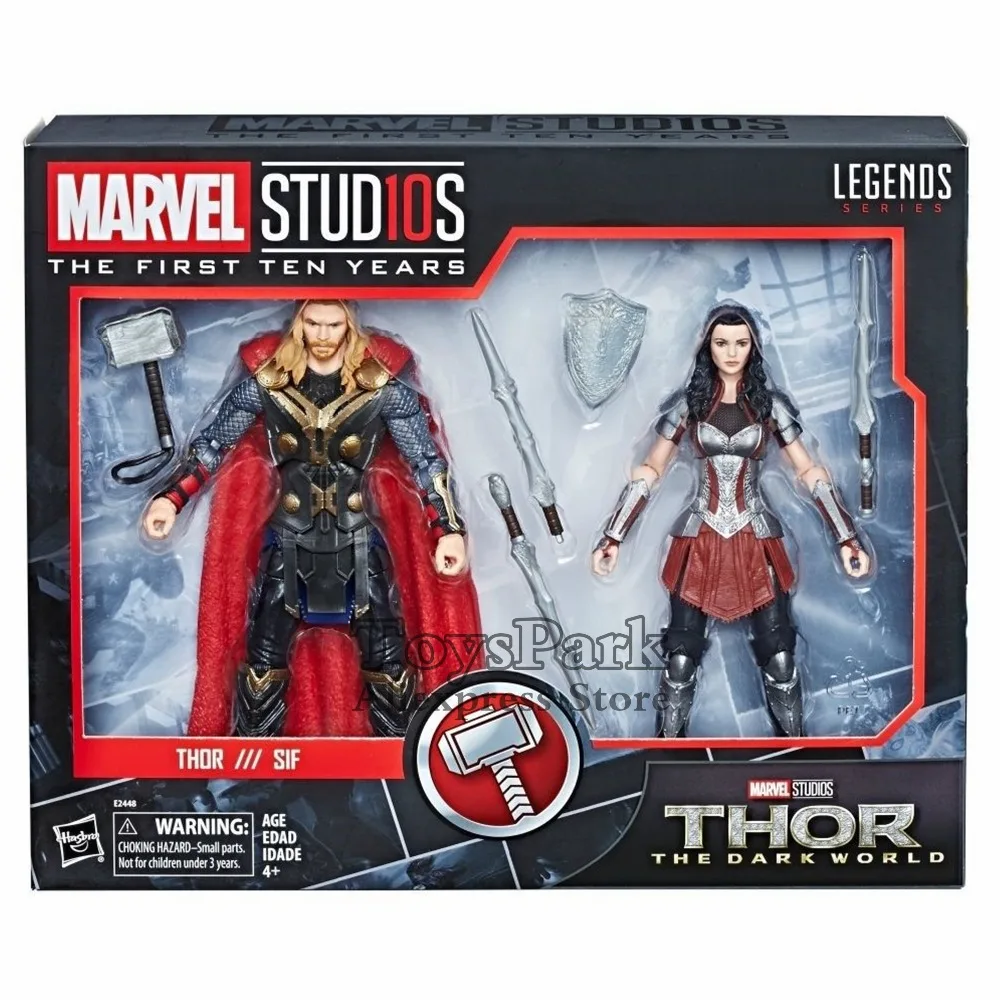 

Marvel Legends 2013 Movie The Dark World 6" SIF Action Figure 2018 10th Anniversa Thor 2 Pack Studis First Ten Years Collectible