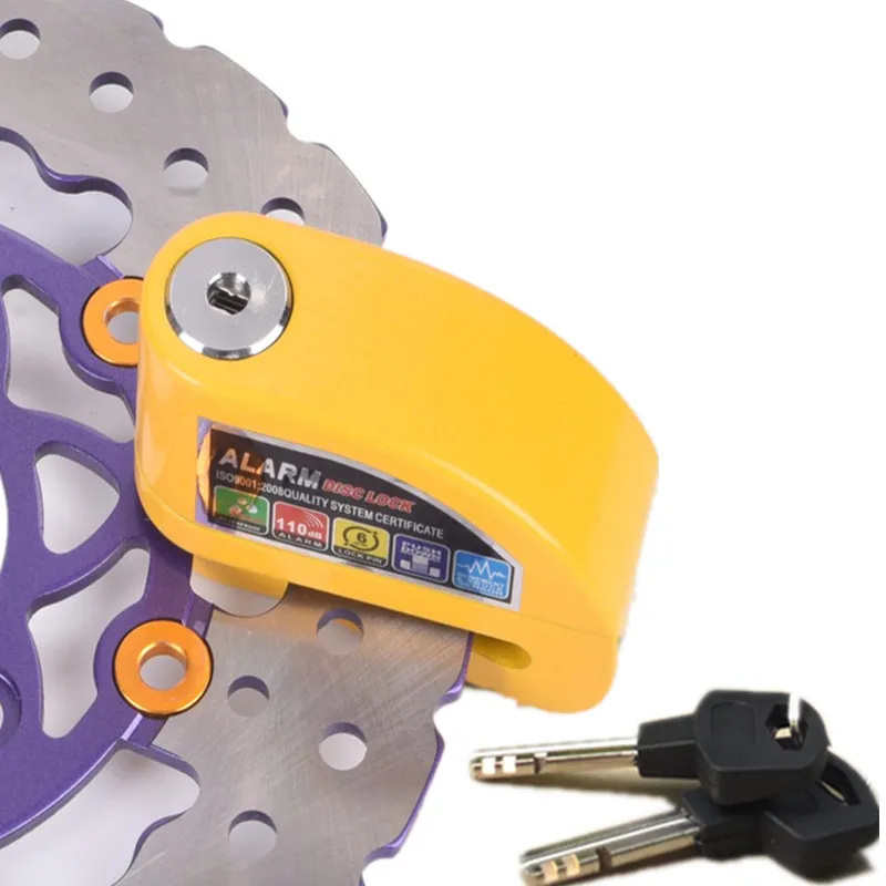 Мото rcycle дисковый тормоз замок безопасности дисковый замок велосипед скутер мото rbike водонепроницаемый Противоугонный замок