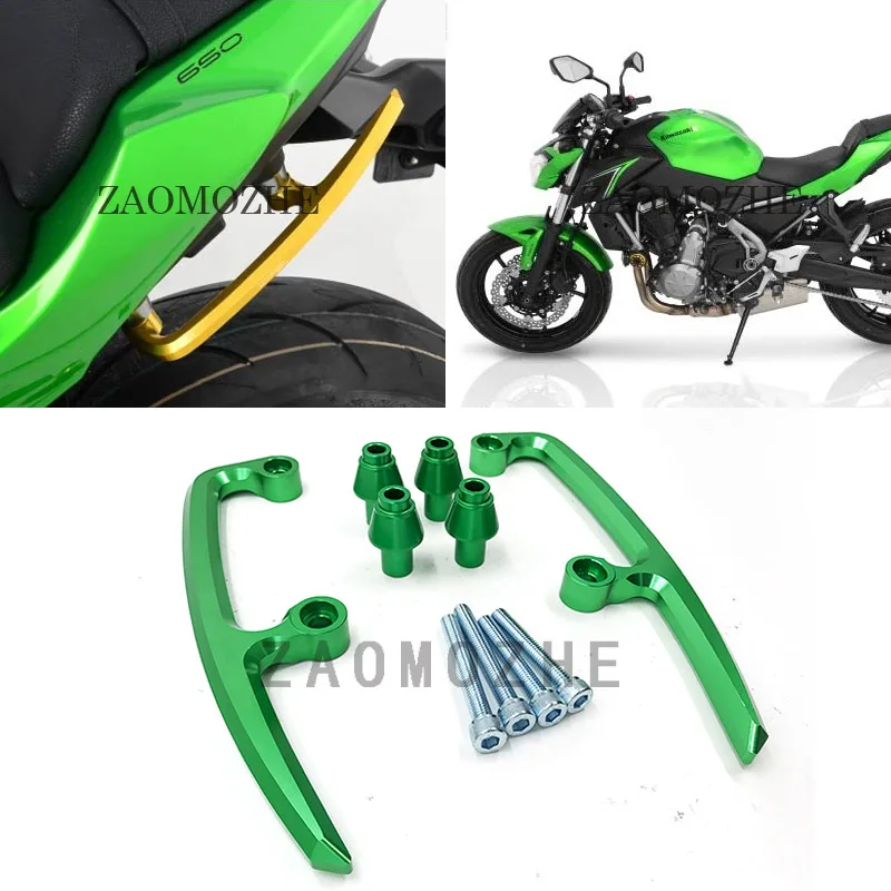 Мотоцикл CNC задние поручни заднего сиденья Pillion пассажирские Ручка для Kawasaki Z650 2017