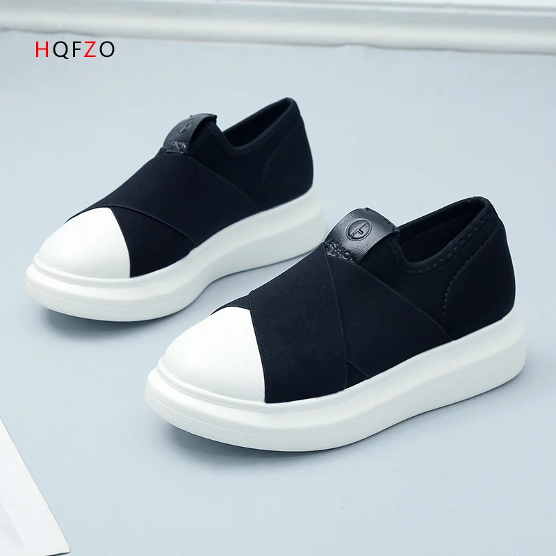 

Fashion Comfortable Tenis Feminino Casual Slippery Loafers Platform Shoes Ladies Slip-on Shoes Women Slipony Women Shoes