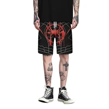 3 стиля летние каникулы мужские бермуды шорты Модные свободные Забавный Человек-паук узор 3d мужские шорты в повседневном стиле спортивная одежда
