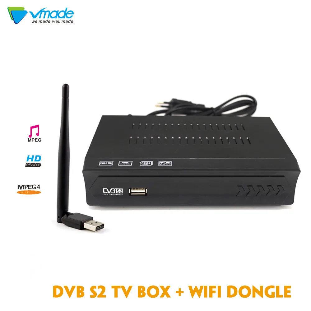 Vmade 1080P Full HD DVB S2 M5 спутниковый ТВ-приемник с поддержкой линейного спутникового