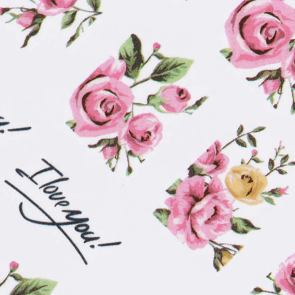 2 шт стикер для ногтей роза с изображением цветов Переводные Слайдеры дизайна