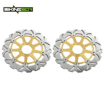 

BIKINGBOY Front Brake Discs Disks Rotors For Yamaha TRX 850 Italy 1995-2000 FJ 1200 1988-1996 TDM 850 1991-2001 XJR 400 95-00