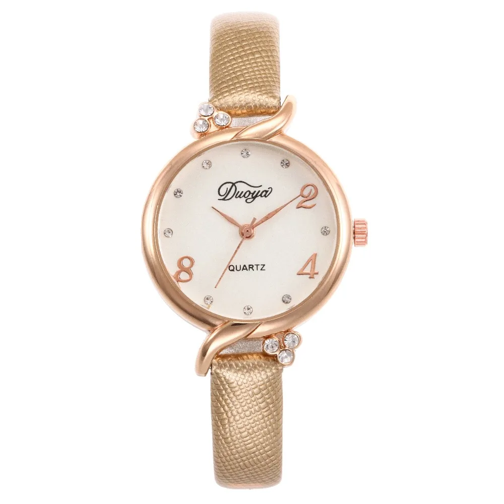 

Fashion Small Dial Women Watches 2018 Women Wristwatch Pink Leather Bracelet Quartz watch Woman Ladies Watches Clock kol saati