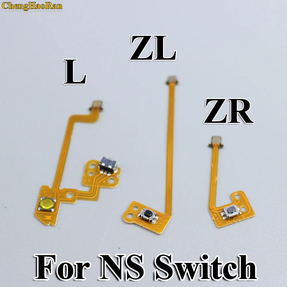 

ChengHaoRan 2pcs 2sets ZL ZR L Button Ribbon Flex Cable for Nintend Switch NS Joy Con Stick Caps Skin for Joy-Con Controller