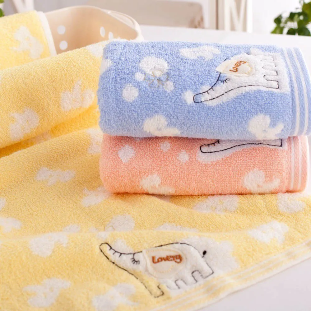 Serviette de bain en coton pour enfant | Serviette de bain en microfibre, forte et absorbante d'eau, motif éléphant doux, Fiber de bambou