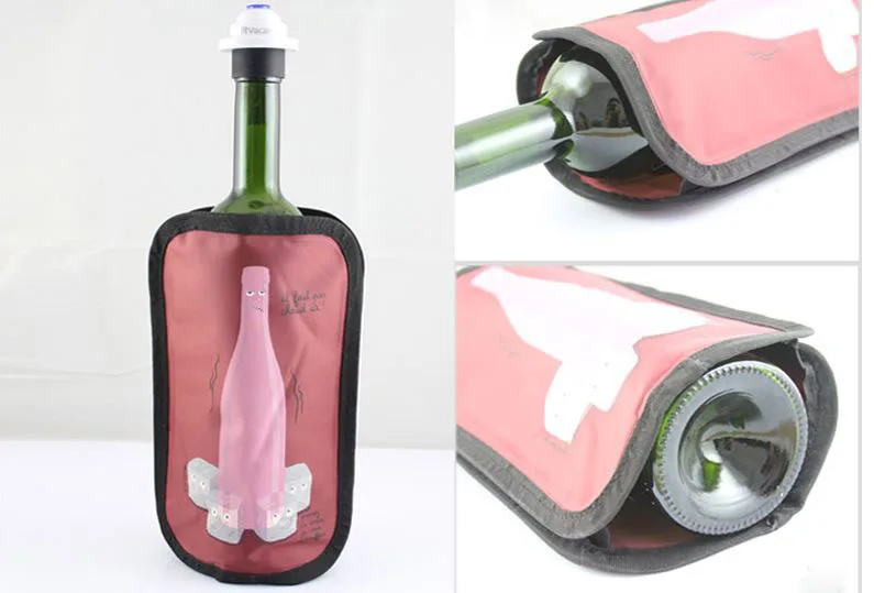 Nylon bottler cooler wine cooling bag ice bag jelly bag picnic beverage