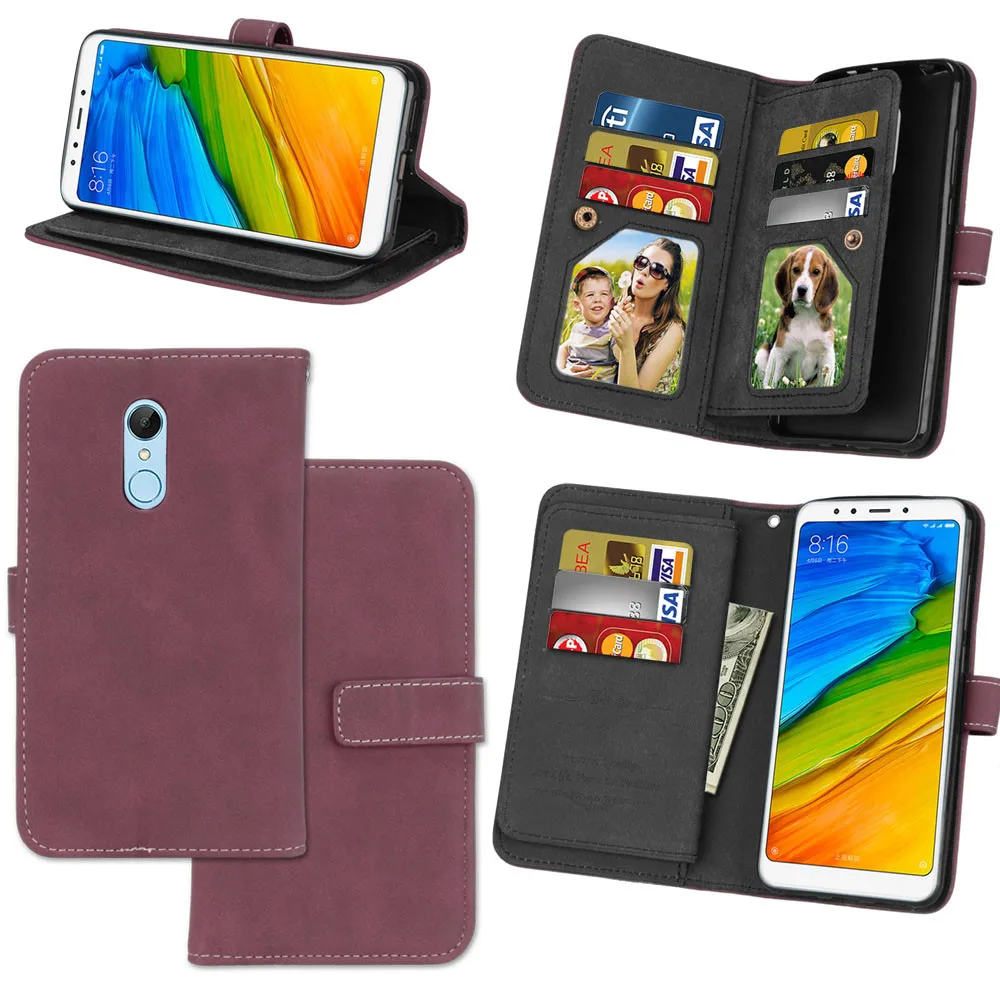 Wallet Flip Leather Case For Xiaomi Redmi 4 Pro 4A 5 5A Note 4 Note 4X Case cover For Coque Xiaomi Redmi Note 5A Pro Prime Cases6