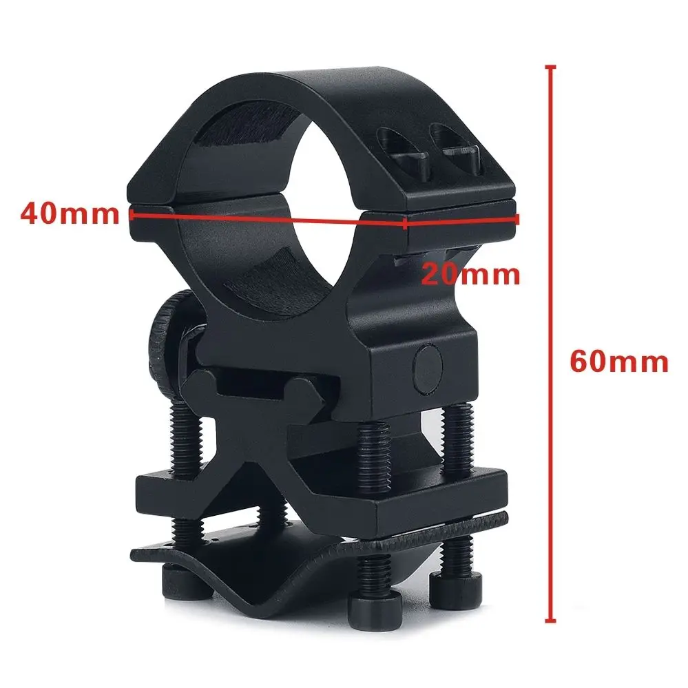 UniqueFire 25.4mm Hunting Optical Sight Bracket Holder Metal Scope Mount Fit For Flashlight To Hunting