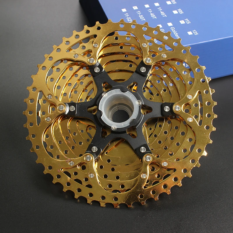 SUNSHINE SZ 11 46T 10 скоростная кассета s Gold Freewheel MTB горный велосипед стальные золотые
