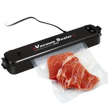 

Eworld Food Vacuum Sealer Packaging Machine With 15pcs Bags Free Vacuum Food sealing machine vacuum sealer packer Black