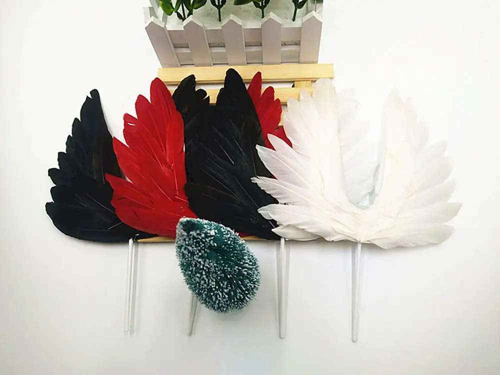 

Wholesale White Angel Feather Wings Christmas Tree Charm DIY Party Decoration