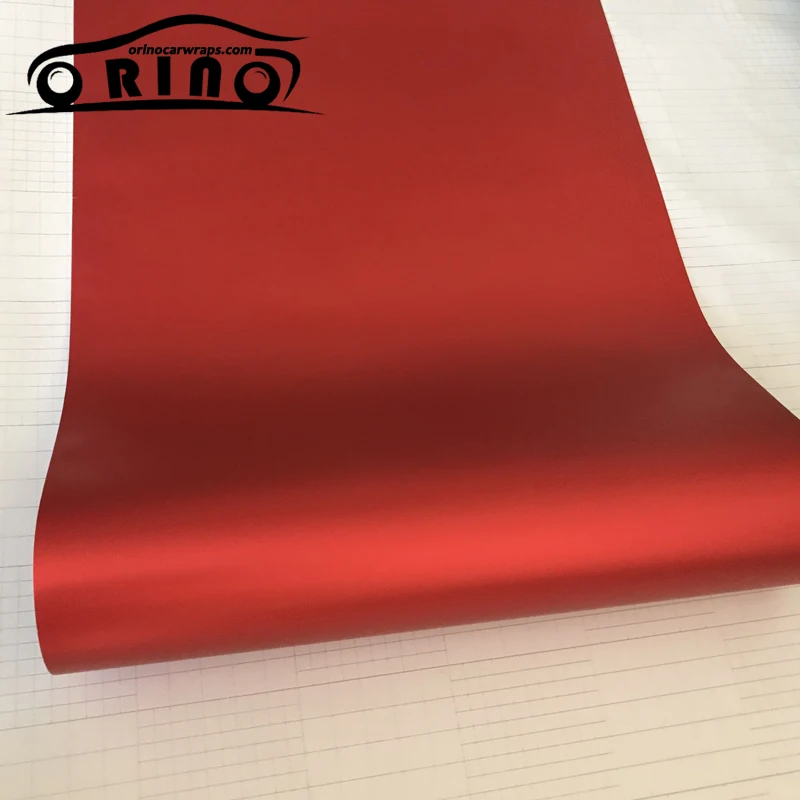Red Metallic Chrome Vinyl Wrap Film-3