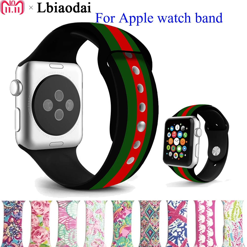 

Sport Silicone band strap For Apple watch 3 42mm 38mm iwatch series 3/2/1 correa bracelet wristband Rubber Colck watchband belt