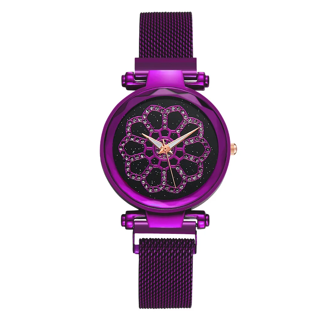 

Luxury Rose Gold Women Watches Fashion Ladies Quartz Starry Sky Megnetic Wrist Watches Female Clock Reloj Mujer Bayan Kol Saati