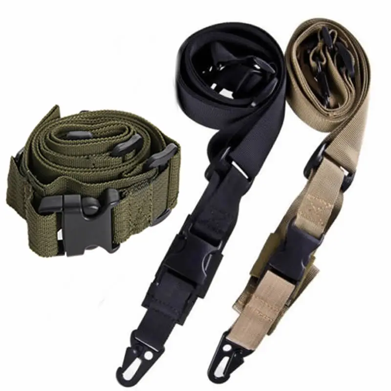 

Durable Tactical 3 Point Outdoor Hunting Rifle Sling Adjustable Bungee Strap Protective Safe Nylon 4 Colors