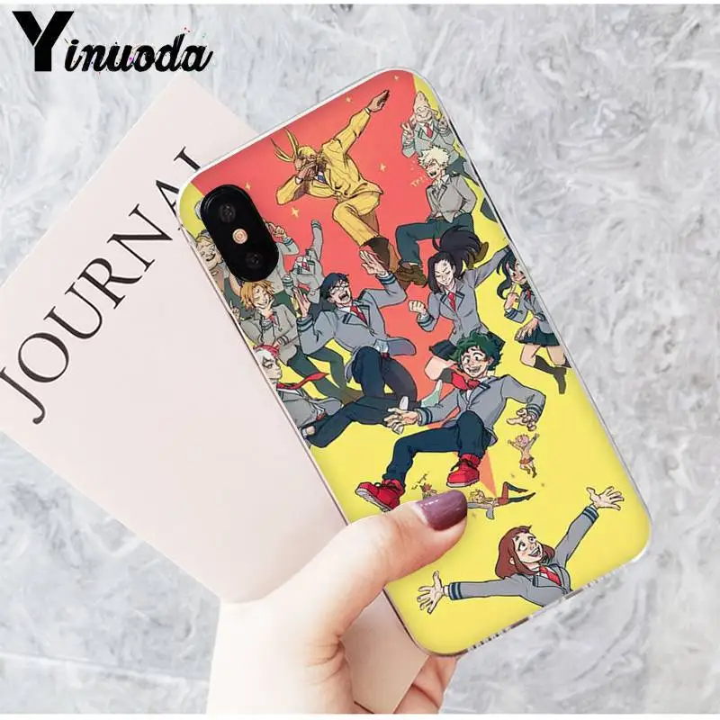 Yinuoda My hero of the Academy аниме Todoroki чехол для телефона чехол для iPhone 8 7 6 6S Plus X XS MAX 5 5S SE XR 10 11 11pro 11promax