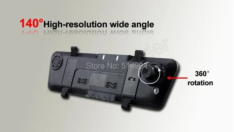 Лучшие 6000c автомобиля Зеркало заднего вида Камера видео Регистраторы Видеорегистраторы для автомобилей объективами Full HD 1080 P видеокамера