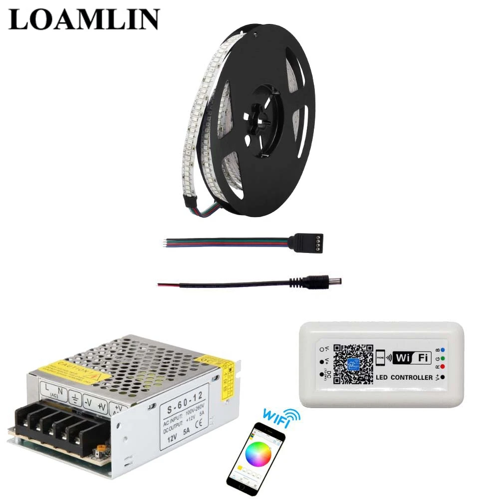 5 м 10 15 20 234 светодиодов/м RGB Светодиодная лента 2835SMD с волшебным домом WIFI
