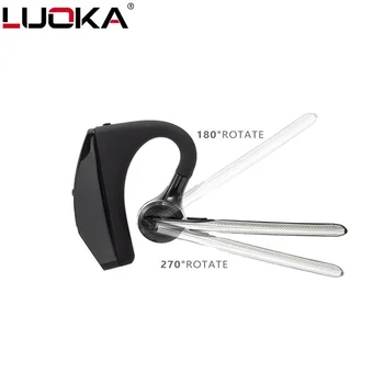 

LUOKA Bluetooth Earphone Handsfree Ear Hook Wireless Headsets V4.1 Noise Cancelling HD Mic Music For iPhone Huawei