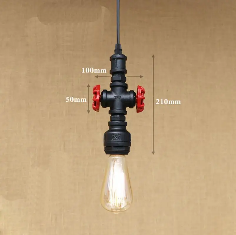 

Retro pendant lamp Loft industrial corridor American country corridor nostalgic creative coffee bar counter pipe light