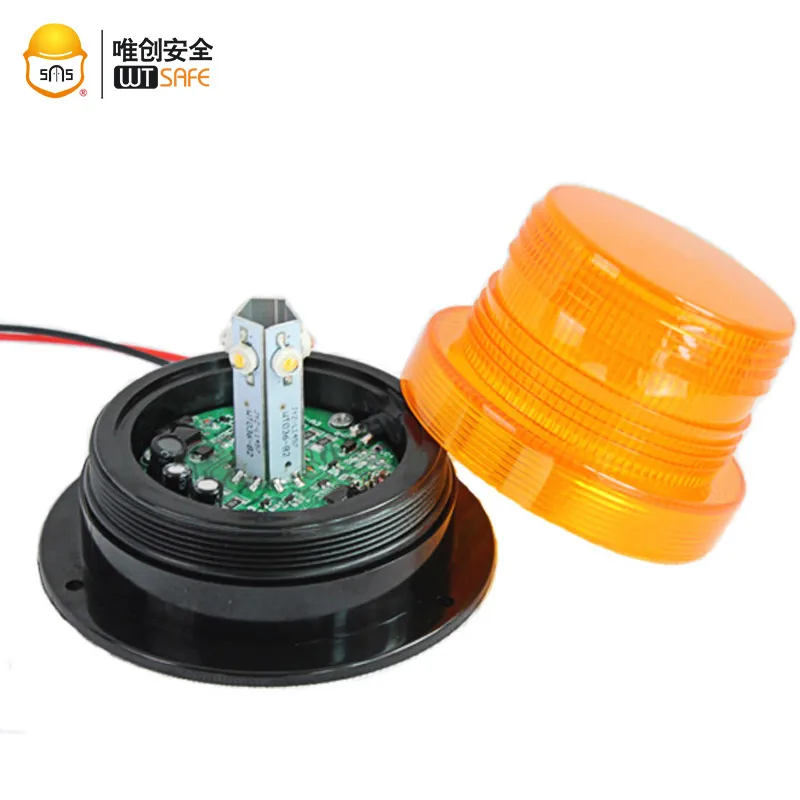 10-110V Forklift Warning Light 6W IP65 Waterproof Amber Strobe Beacon Light with 4 Flicker Modes Long Life Over 30000 Hours 10-110V Forklift Warning Light 6W IP65 Waterproof Amber Strobe Beacon Light with 4 Flicker Modes Long Life Over 30000 Hours