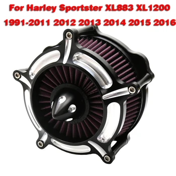 

Motorrad CNCTurbine Luft Reiniger Intake Filter für Harley Sportster XL883 XL1200 1991-2011 2012 2013 2014 2015 2016