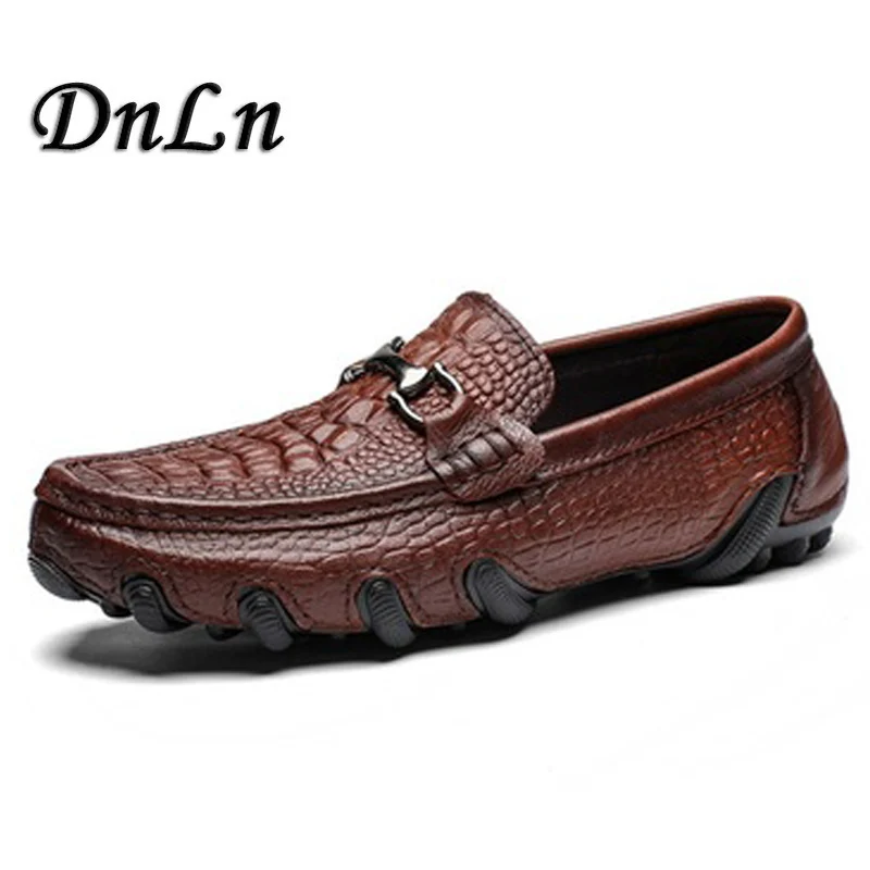 

Big Size 38-47 Slip On Casual Men Loafers Spring And Autumn Mens Moccasins Shoes Genuine Leather Men's Flats Shoes New 23D50