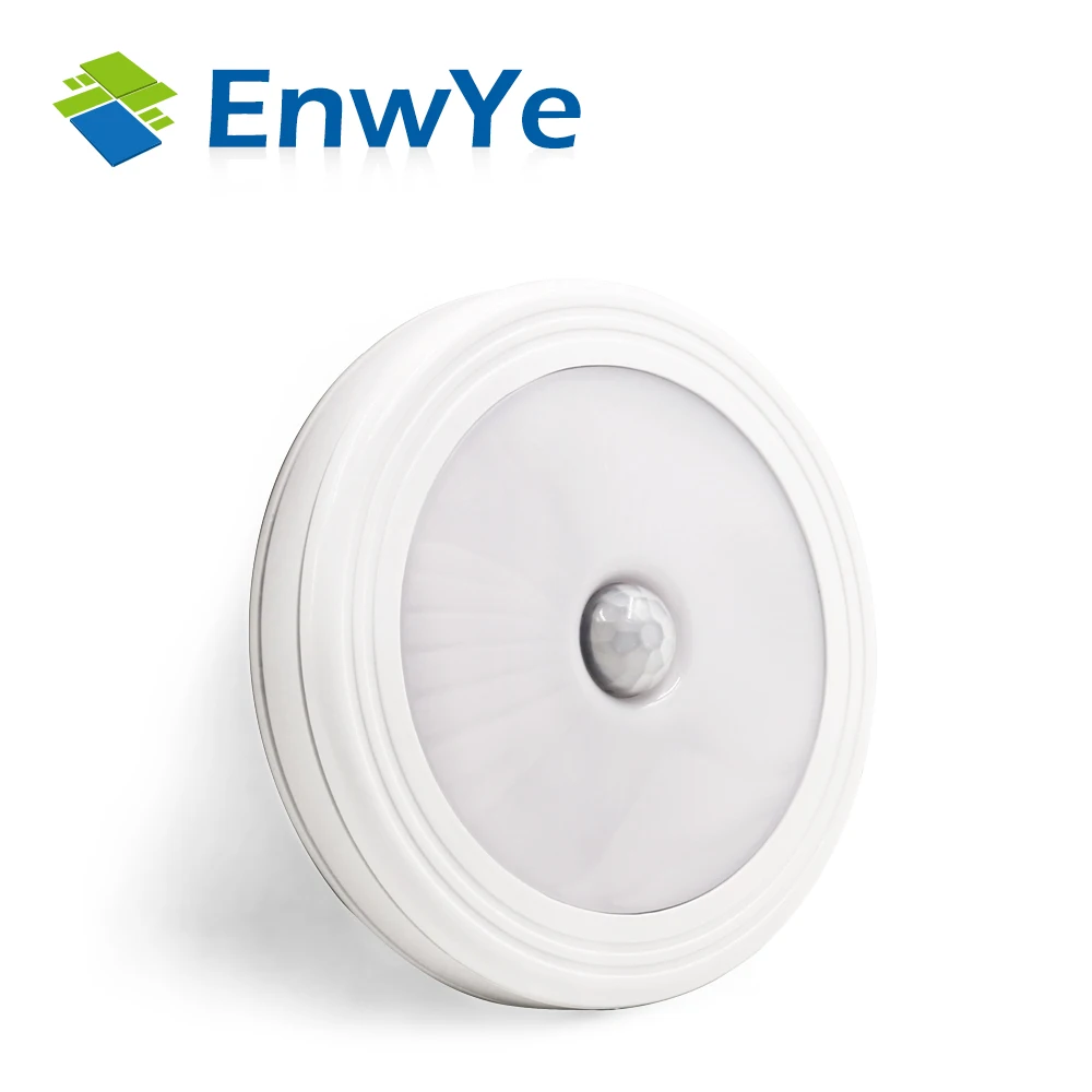 

EnwYe Magnetic Infrared IR Bright Motion Sensor Activated LED Wall Night Light Auto On/Off Battery Operated for Hallway Pathway