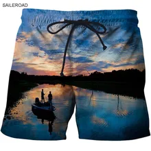 Мужские пляжные шорты дышащие мужские плавки Плавки пляжные шорты с 3D принтом забавные шорты Бермуды пляжные шорты