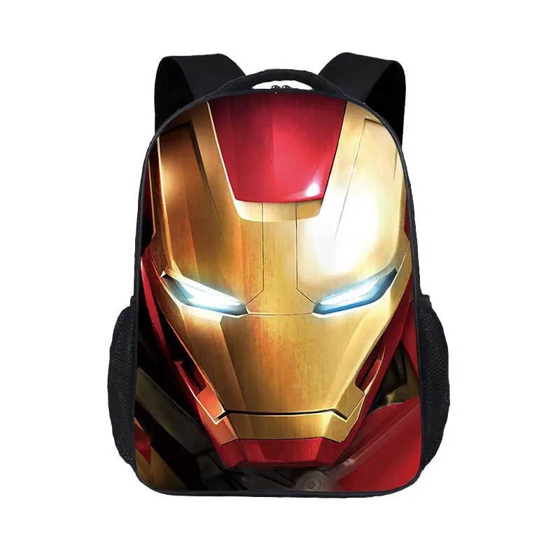  New Fashion Children's Cartoon Bag Iron Man Printing Personality Primary School Bag Kindergarten Sh - 33009729665